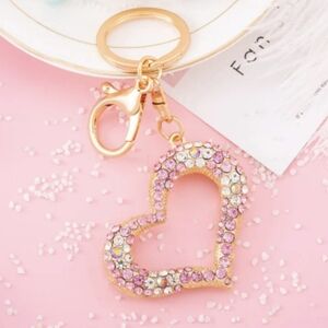 Beautiful Heart Large Bag Charm/ Keychain NEW